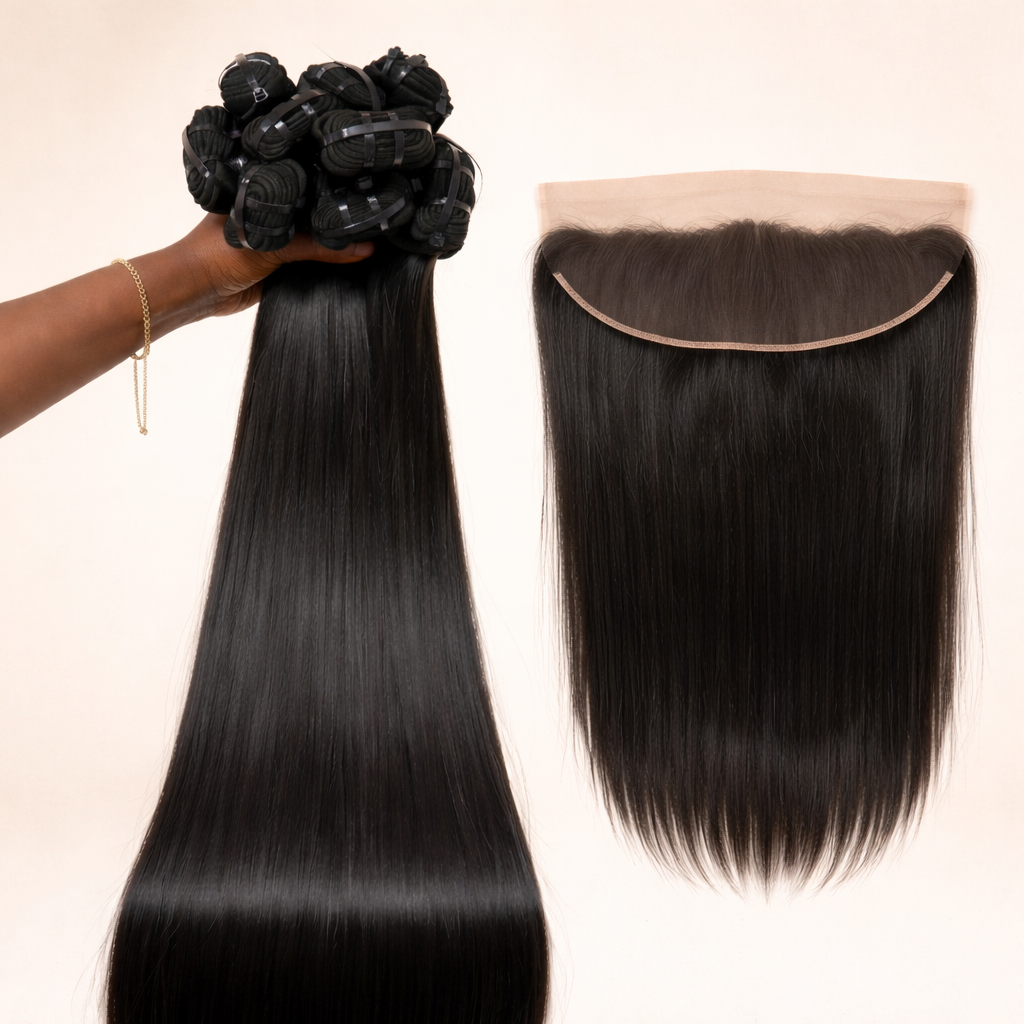 Straight Bundle Package + Frontal (13x6)