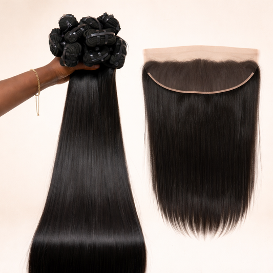 Straight Bundle Package + Frontal (13x6)